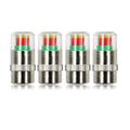 Tire Pressure Indicator Valve Caps | 2.2–2.4 Bar Monitor Tire Pressure Monitor Qme 4PCS