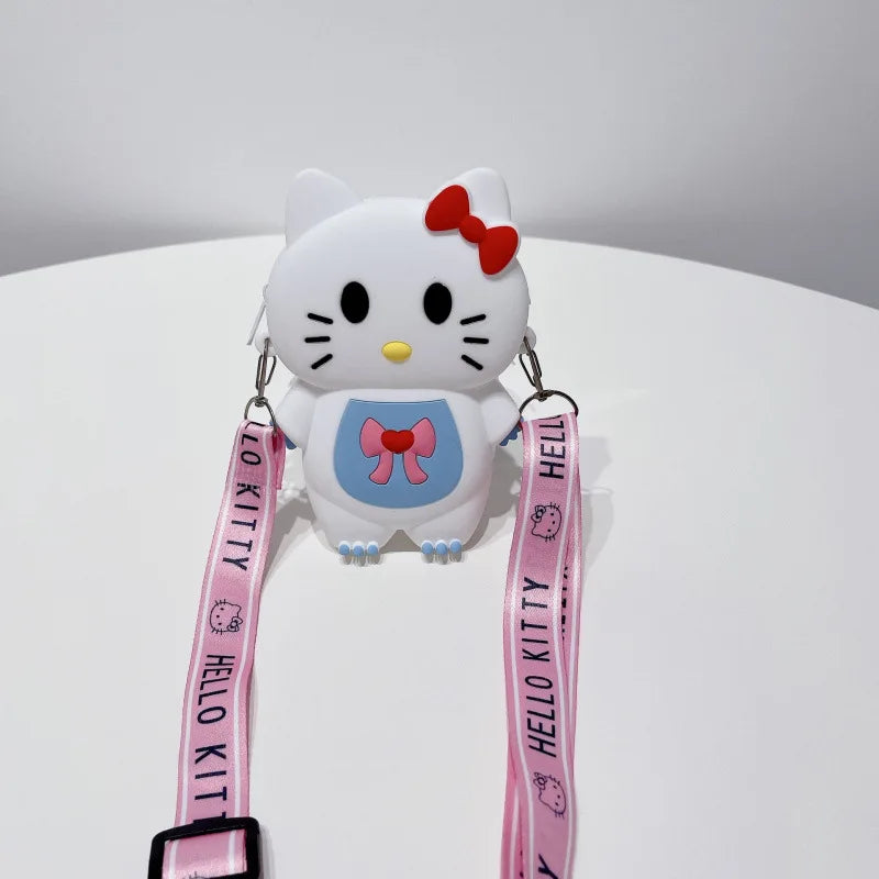 Hello Kitty Kuromi Silicone Coin Purse & Shoulder Bag Silicone Shoulder Bag Qme 7