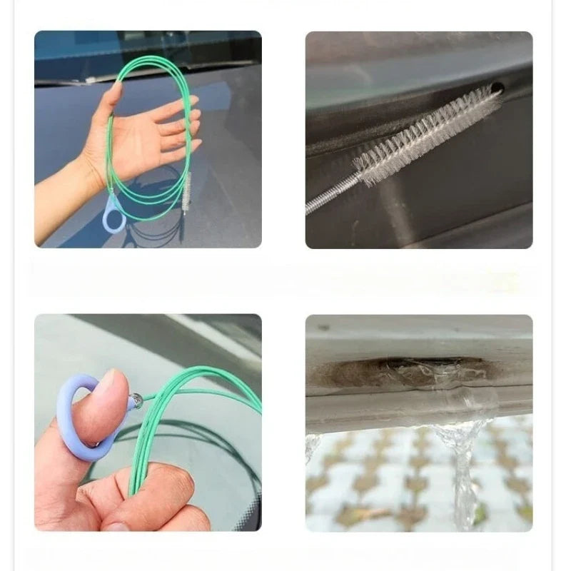 Flexible Car Door & Window Drain Cleaning Brush – Electric-Free Car Drain Cleaning Brush Qme
