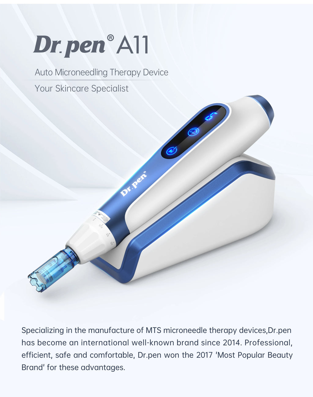 Dr. Pen A11 Wireless Microneedling Pen + 2x 18-Pin Cartridges Microneedling Pen Qst