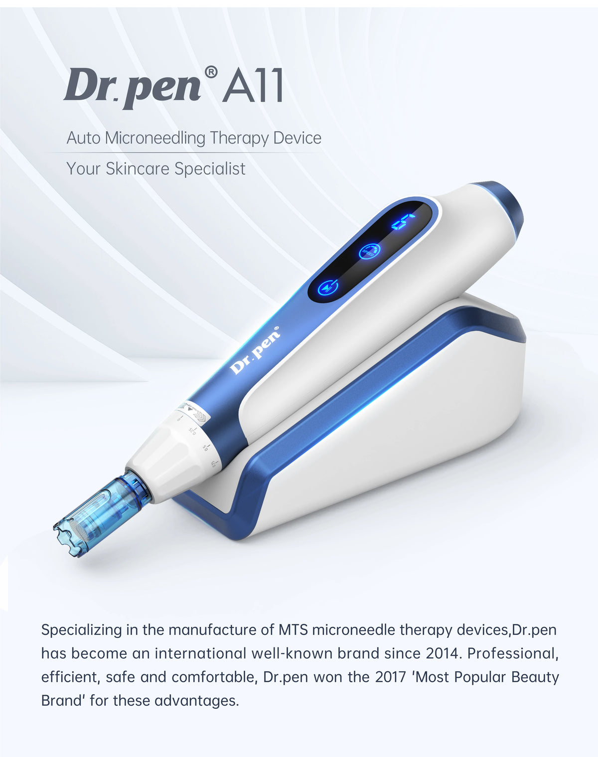 Dr. Pen A11 Wireless Microneedling Pen + 2x 18-Pin Cartridges Microneedling Pen Qst