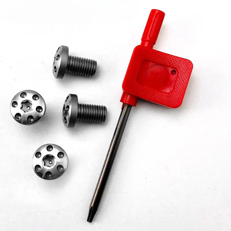 1911 Grip Handle Screws Set – 4pcs Stainless Steel with Key Grip Handle Screws Qst WHITE 1 set