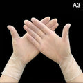 100 PCS Disposable TPE Plastic Gloves – Kitchen & BBQ Use Disposable Kitchen Gloves Qst L