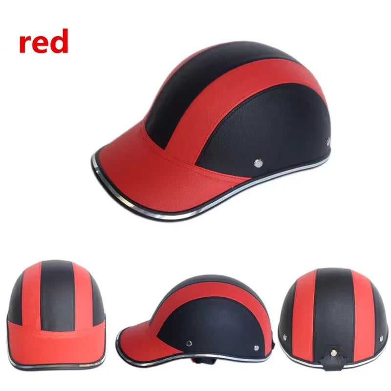 ESCAM Half Face Motorcycle Helmet – Unisex, ABS Shell, 8 Colors Motorcycle Helmet Qme