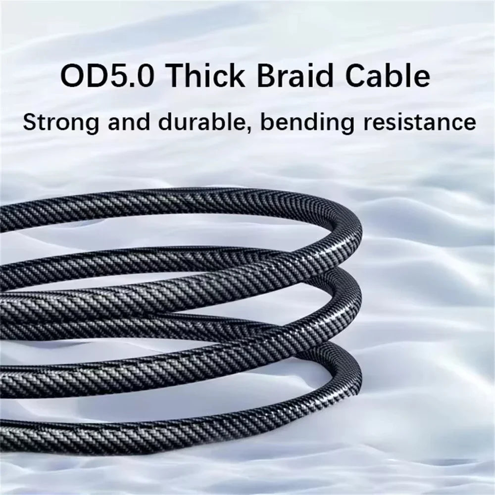 USB-C to USB-C 100W Fast Charging Cable with LED Display USB-C Charging Cable Qst