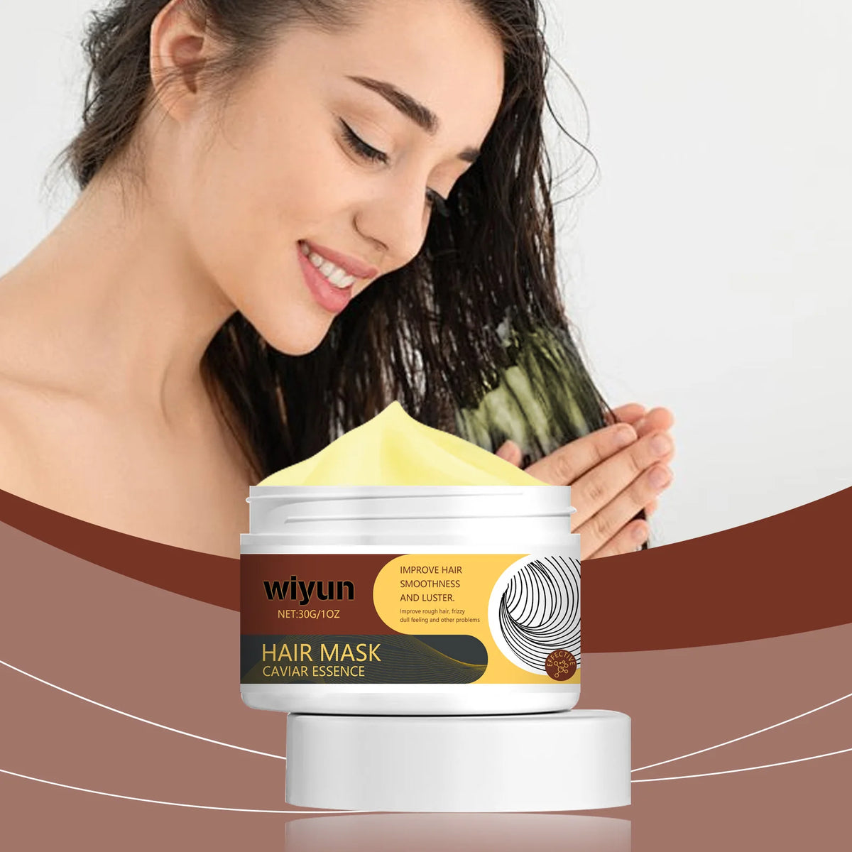 WIYUN Collagen Hair Mask – Keratin Deep Conditioning Treatment Hair Treatment Mask Qst 30g
