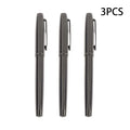 Silver Gray Metal Fountain Pen – Medium Iridium Tip Fountain Pen Qme 3PCS