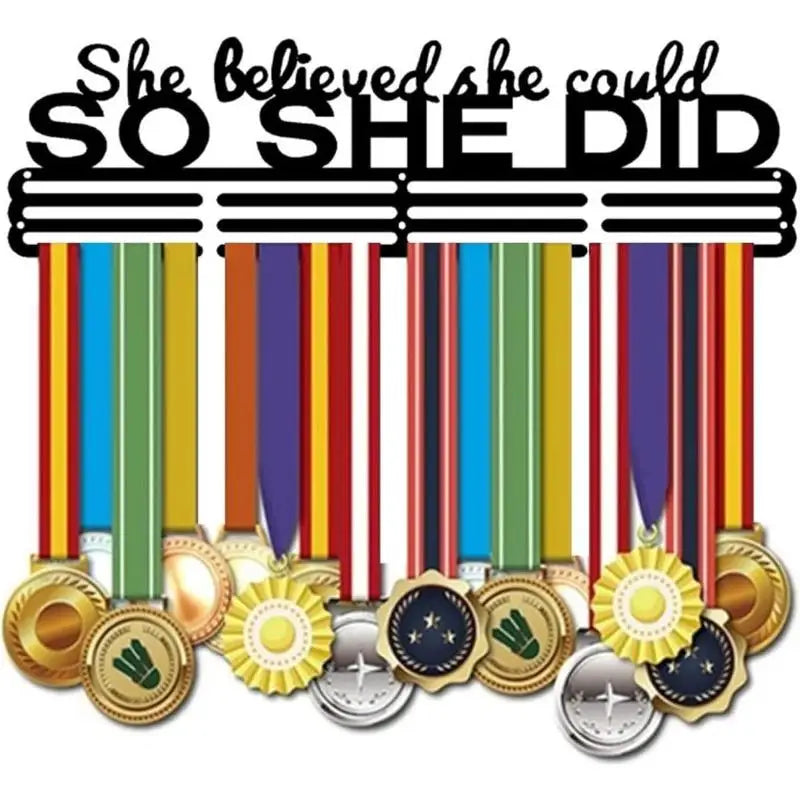 Marathon Medal Hanger Rack | Sports Display Organizer Medal Display Rack Qme