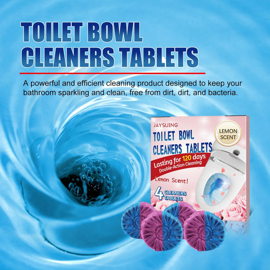 Toilet Bowl Cleaner Effervescent Tablets – Stain & Odor Remover Toilet Cleaning Tablet Qme
