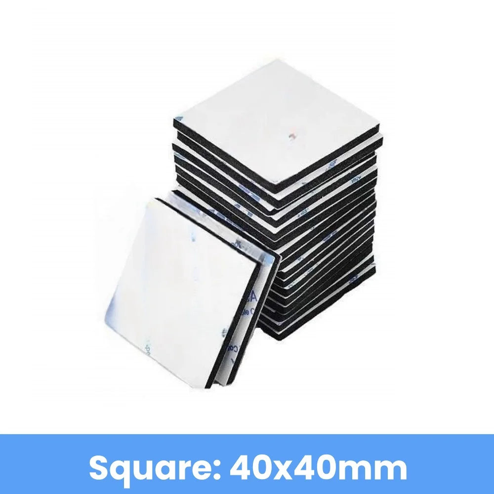Strong Double-Sided EVA Foam Tape | Home & Office Mounting Mounting Foam Tape Qme Square 40x40mm 20pcs