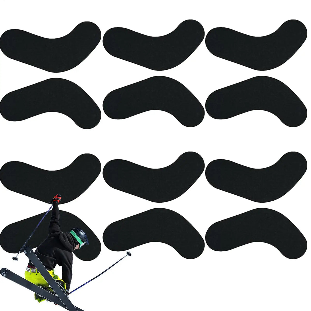 6 Pairs Ski Boot Foam Ankle Wrap Pads | Adhesive Fit Ski Boot Pads Qme