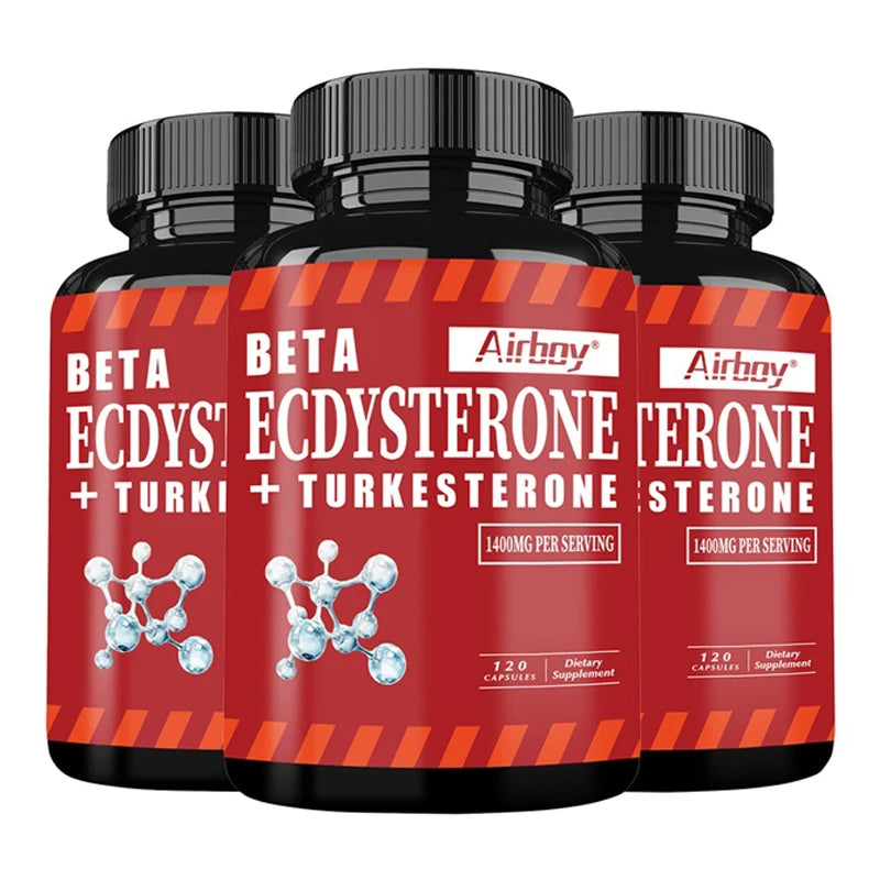 Beta Ecdysterone & Turkesterone Supplement – 1400mg Performance Supplement Qst