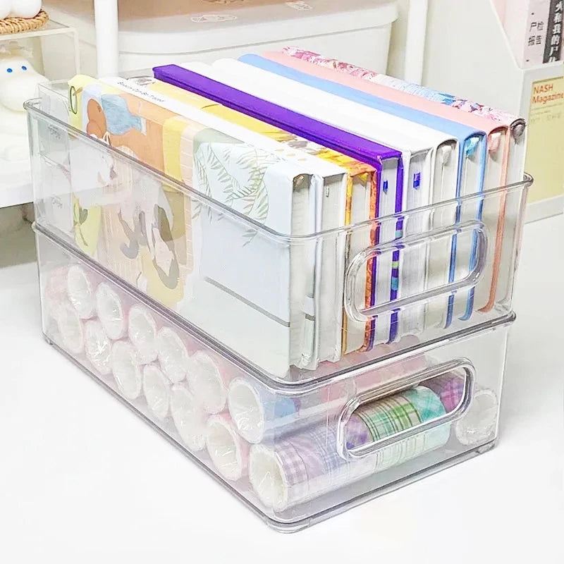 Acrylic Transparent Storage Box – Cosmetic & Desktop Organizer Acrylic Storage Organizer Qst