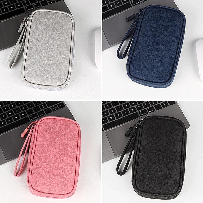 Cable Organizer Bag – USB, Charger & Cord Storage Pouch | Qme Cable Organizer Pouch Qme