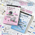 Die-Cut Sticker Book | Cute Flash DIY Scrapbook & Phone Decor Decorative Sticker Book Qme AB