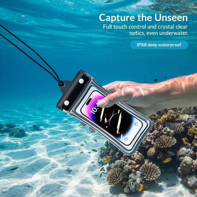 Waterproof Phone Pouch Bag – Swimming Armband & Lanyard Waterproof Phone Pouch Qme