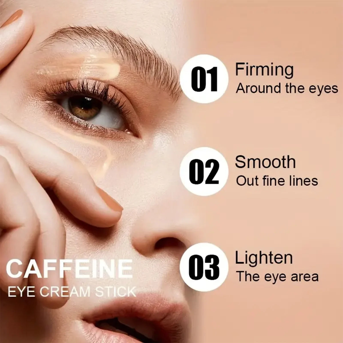 Caffeine Eye Cream Stick – Brighten & Smooth Fine Lines Eye Cream Stick Qme
