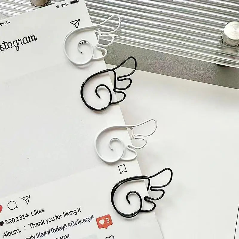 Angel Wing Decorative Metal Paper Clips – School & Office Decorative Paper Clips Qme