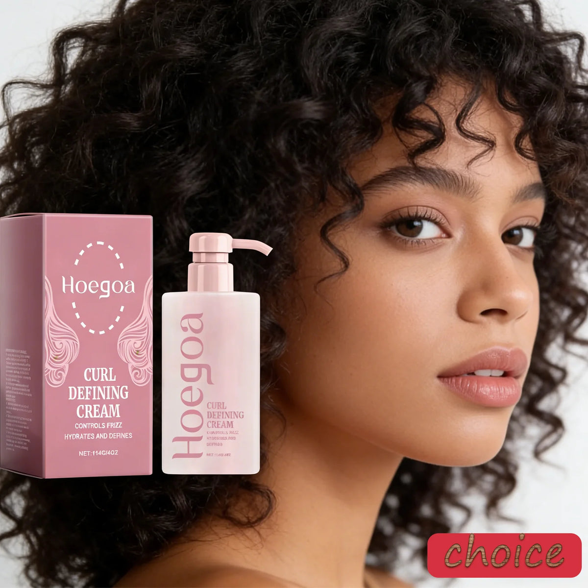 Hoegoa Curl Defining Cream | Shea Butter Moisturizing Styler Curl Defining Cream Qst