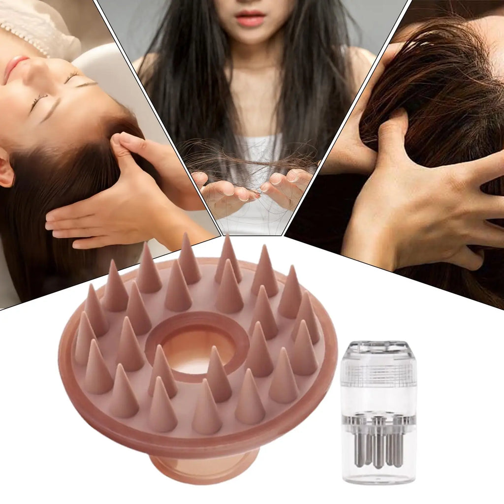Silicone Scalp Massager Shampoo Brush – Bath Hair Tool Scalp Massager Brush Qme