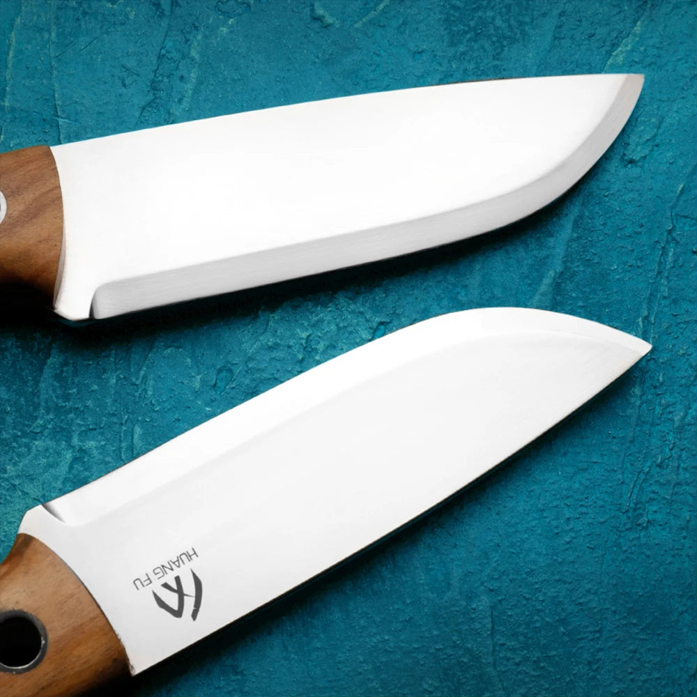 HUANGFU Full Tang Fixed Blade Knife with Sheath | Outdoor Fixed Blade Knife Qst
