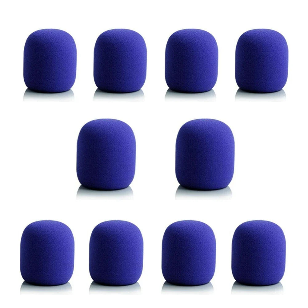Microphone Foam Windscreen Ball Cover 10-Pack – 7 Colors Microphone Windscreen Qme violet