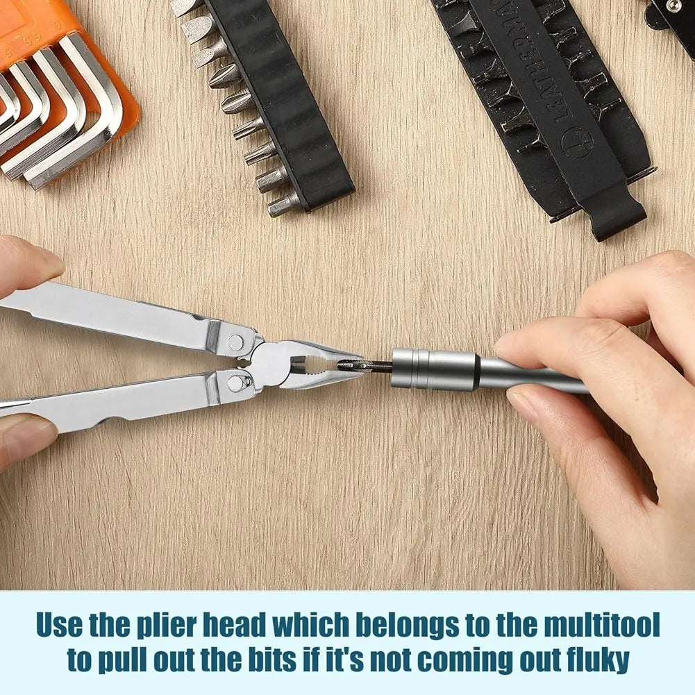 Multitool Bit Driver Extender – Extension Rod with Flat Handle Bit Driver Extender Qme