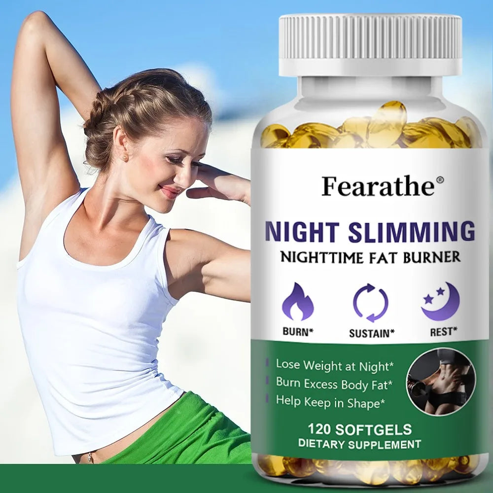 Fearathe Night Metabolic Support Capsules – Non-GMO Collagen Wellness Supplement Qst