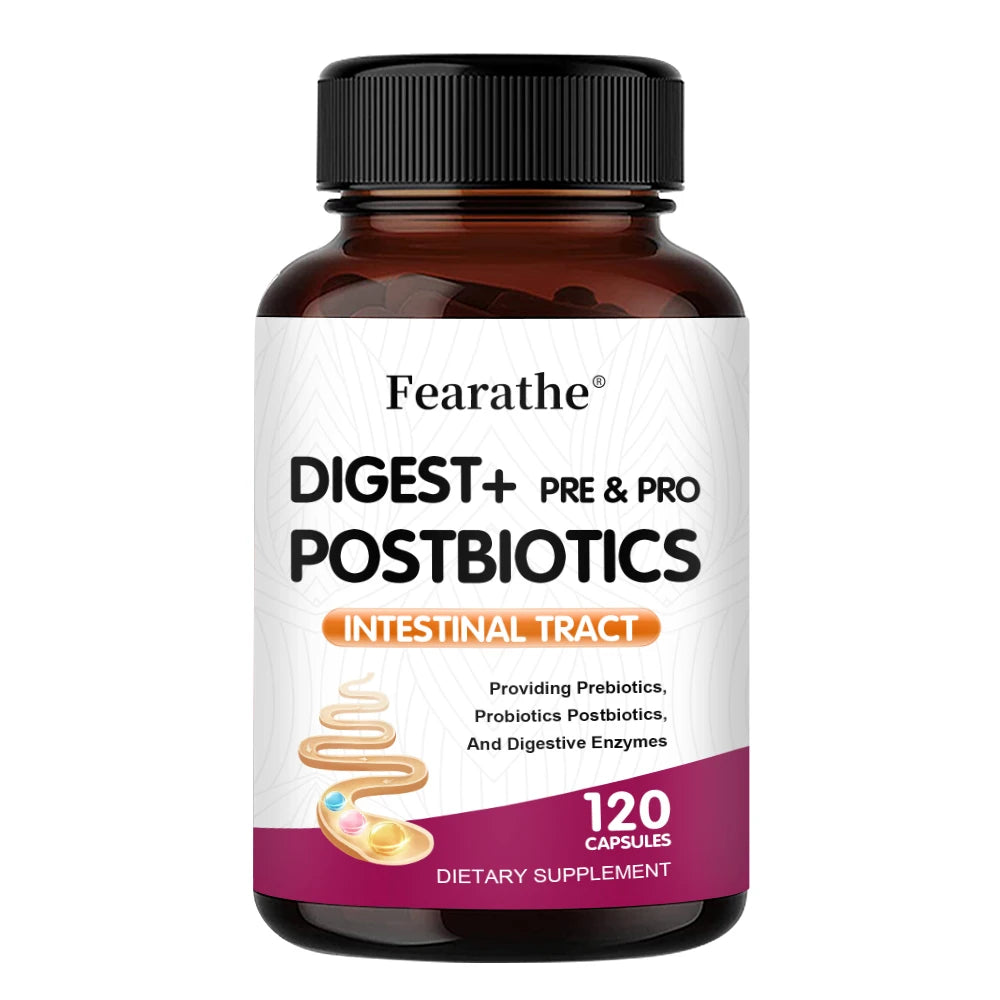 Digestive Enzymes Prebiotics & Probiotics Capsules – Gut Health Probiotic Supplement Qst 120 count-1 bottle