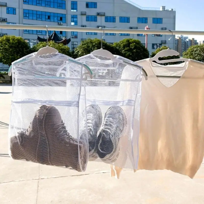Thick Oxford Mesh Laundry Drying Bag for Shoes & Clothing Laundry Drying Bag Qme