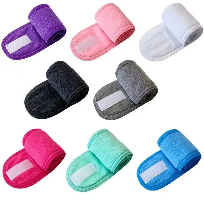 Eyelash Extension Makeup Headband | Adjustable Spa Face Wash Band Makeup Headband Qme