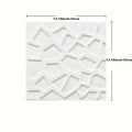 3D Peel & Stick Waterproof Wallpaper Tiles 35×35cm Self-Adhesive Wall Tiles Qme white 4pcs 35x35cm