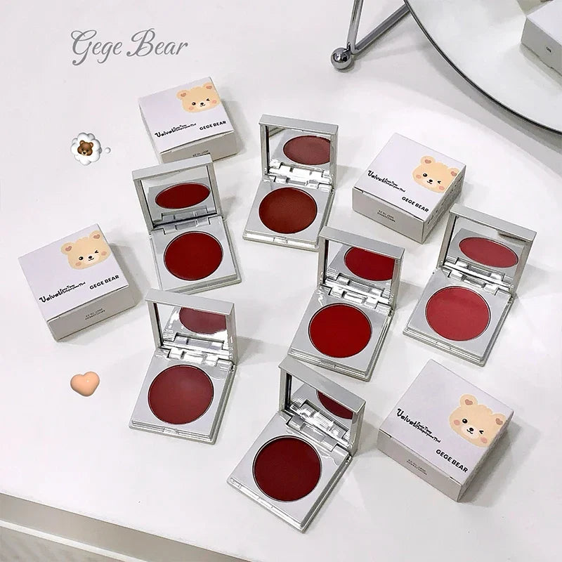Gege Bear Velvet Lip & Blush Cream | Multi-Purpose, Long-Lasting Lip & Blush Cream Qme
