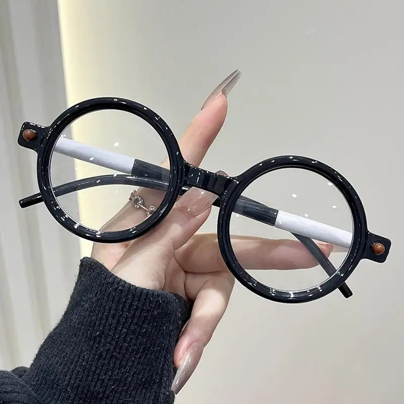 Retro Black Frame Clear Lens Fashion Eyeglasses – Unisex Fashion Eyeglasses Qst D 400