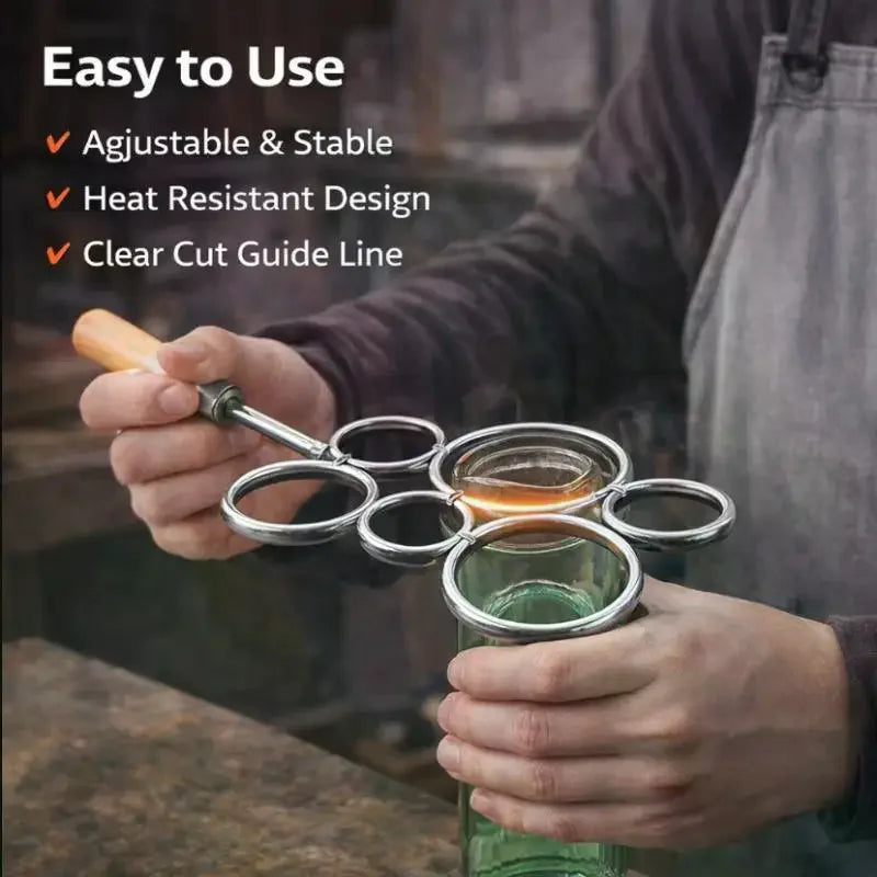 Stainless Steel Bottle Cutter Vase Remake Tool – Round Ring DIY DIY Bottle Cutter Tool Qme