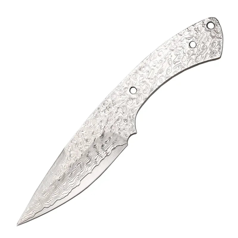 Swayboo GV10 Damascus Steel Fixed Blade Knife Billet DIY Knife Billet Blank Qst WHITE