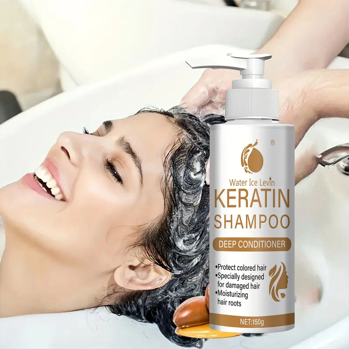Keratin Shampoo with Biotin & Collagen | Restoring Hair Care Repairing Shampoo Qme