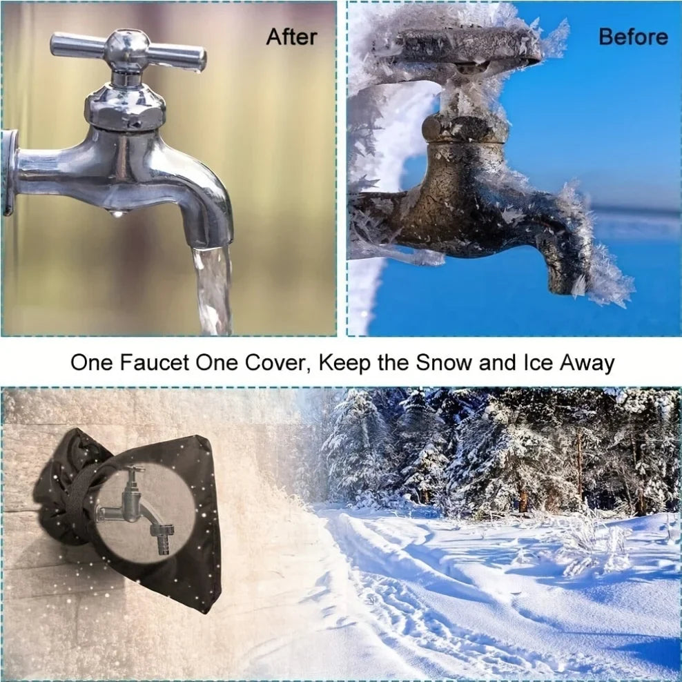 Winter Outdoor Faucet Cover – Waterproof Antifreeze Protection Faucet Cover Qme