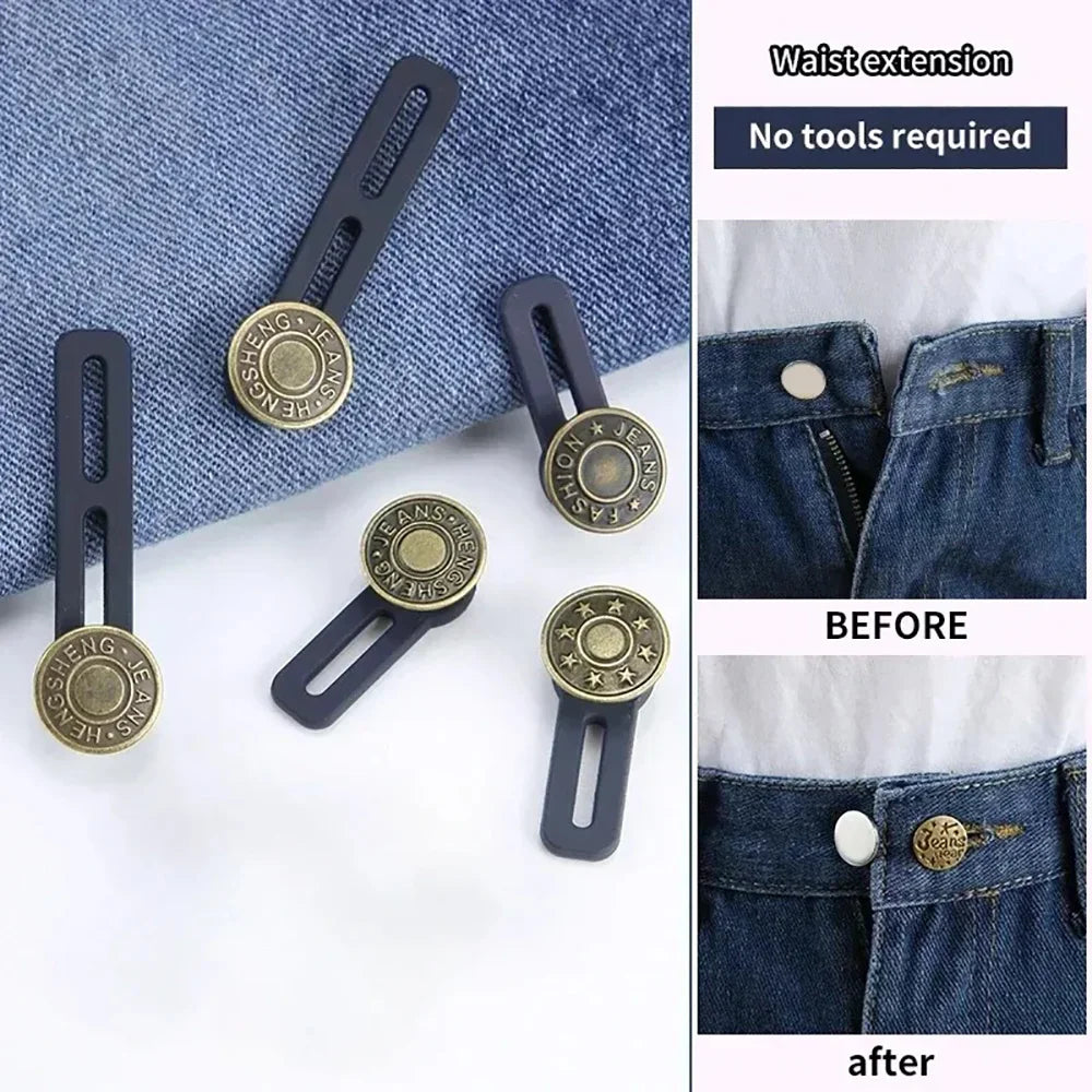 Universal Button Extenders for Jeans, Pants & Collar – 3 Colors Button Extender Qme
