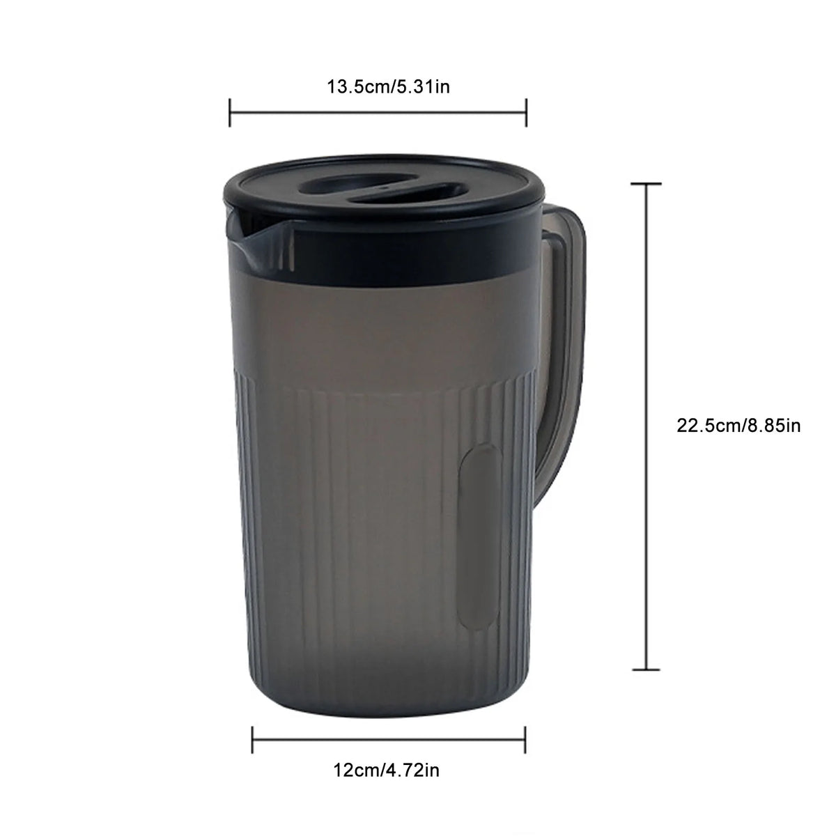 2.7L Large Capacity Plastic Water Pitcher with Lid | Qme Water Pitcher Qme