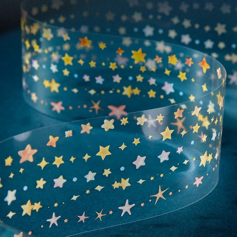 Star Gem Beaded Curtain PET Tape – DIY Journal & Craft Decor Decorative Craft Tape Qme