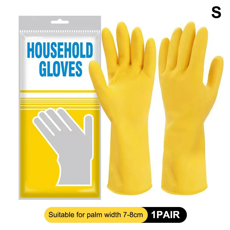 Waterproof Rubber Dishwashing Gloves – Kitchen Household Household Cleaning Gloves Qst S