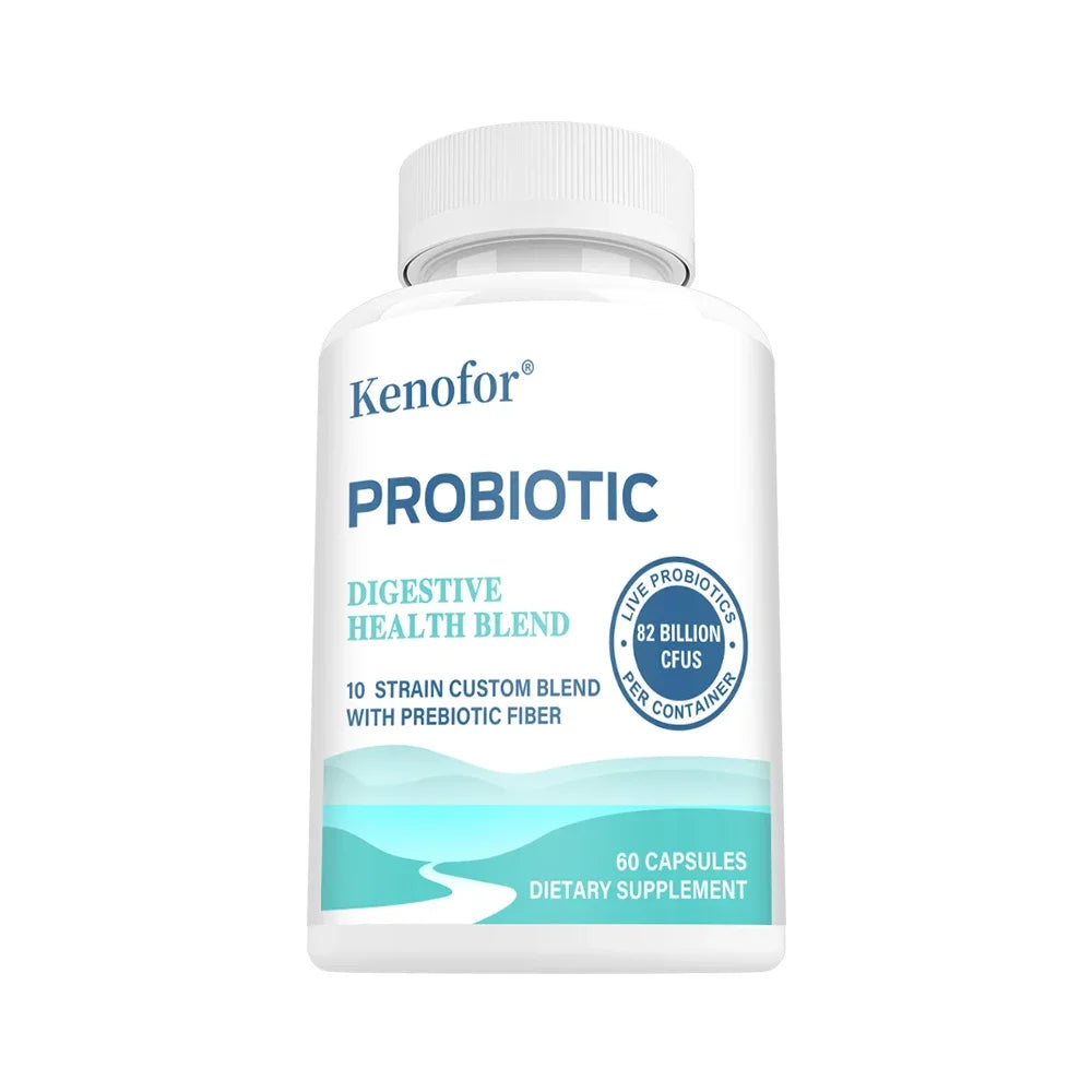 7.25 Billion CFU Probiotic Capsules | Fruit & Veggie Blend 60ct Probiotic Supplement Qst 1 bottle 60 count