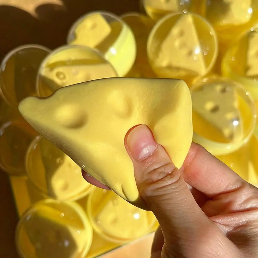 Cheese Block Squishy Fidget Squeeze Toy – Gift for Kids Squishy Fidget Toy Qme