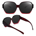 VOPHA Fit-Over Sunglasses UV400 Wrap-Around Unisex T01 Fit-Over Sunglasses Qst Black red