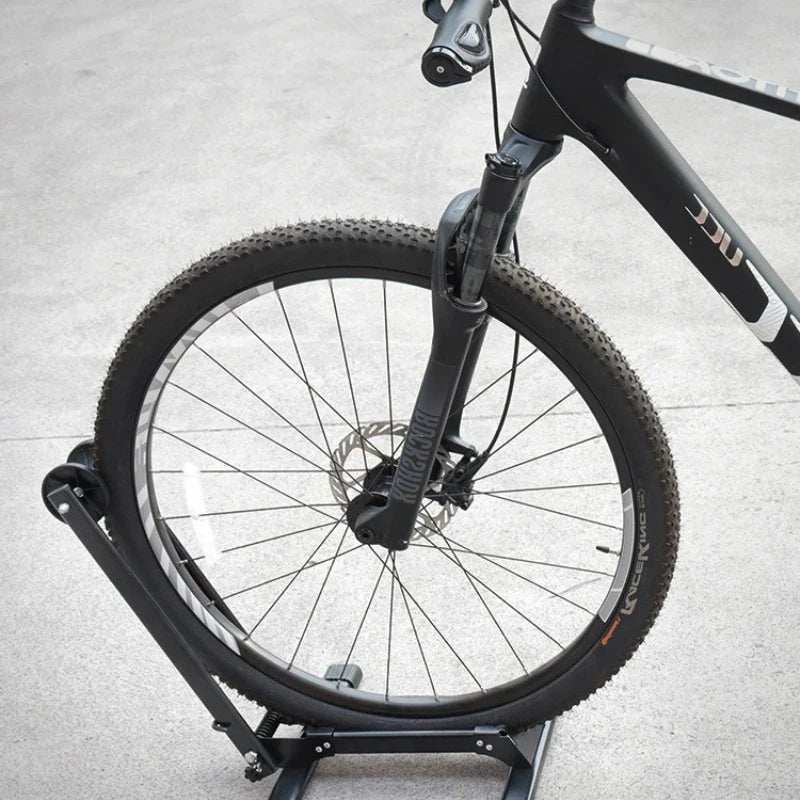 Folding Bicycle Parking Stand – Portable Bike Repair Support Bike Parking Stand Qme