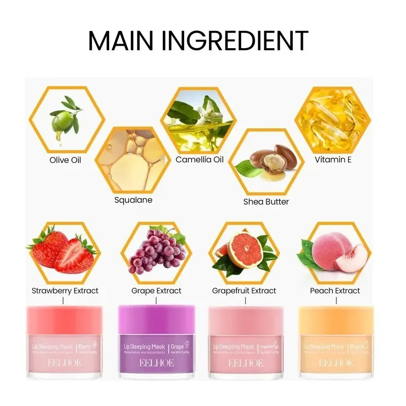 REAROYA Day & Night Repair Lip Balm – Hydrating Lip Mask Lip Balm Mask Qst