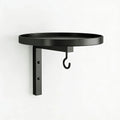 3-in-1 Wall Mounted Metal Bird Feeder Bath & Plant Hook | Rustic Wall Mounted Bird Feeder Qme Black