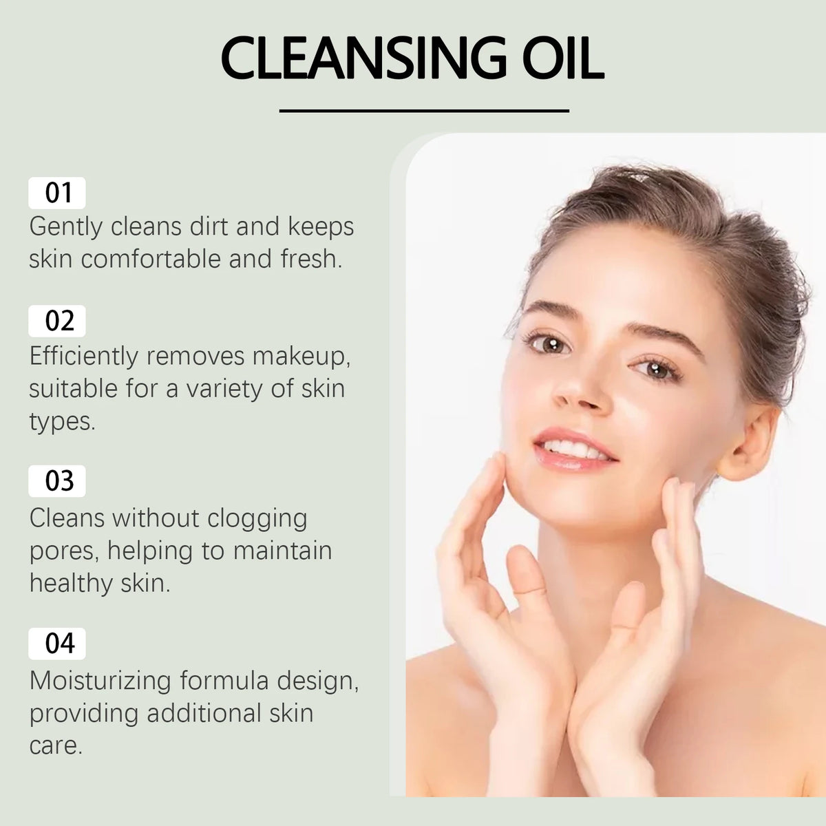 Hoygi Gentle Cleansing Oil – Face, Eye & Lip Makeup Remover 100ml Facial Cleansing Oil Qst
