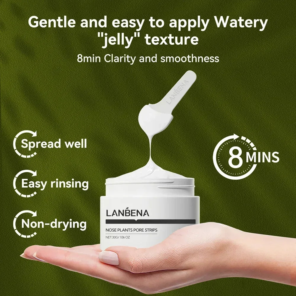 LANBENA Blackhead Nose Strips & Pore Minimizing Serum Set Pore Cleansing Set Qme